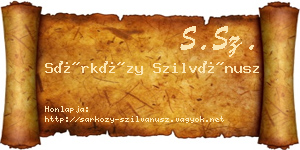 Sárközy Szilvánusz névjegykártya